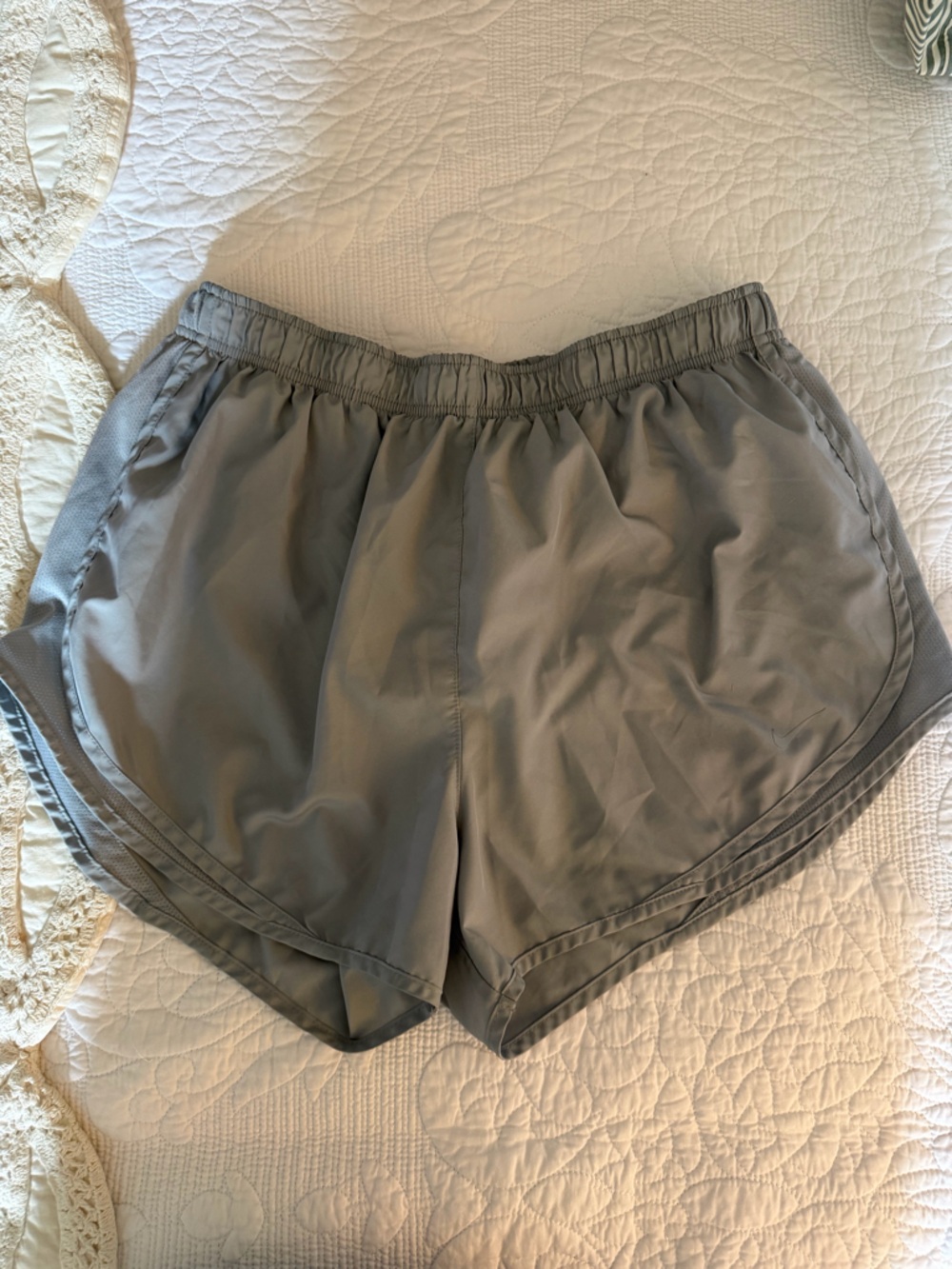 Nike Light Gray Dri-FIT Athletic Shorts
